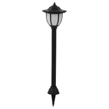 Outdoor Solar Lamps 6 pcs LED Black 277138