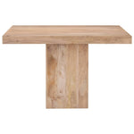 ZNTS Dining Table 120x120x77 cm Solid Mango Wood 288117