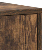 Bathroom Cabinet Smoked Oak 30x30x183.5 cm Engineered Wood 815519
