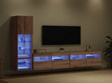 TV Wall Unit 4 pcs Artisan Oak Engineered Wood 3402966