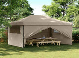 Party Tent Folding Taupe 279 x 410 x 315 cm Oxford Fabric 42023601