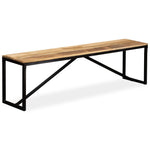 Bench Solid Mango Wood 160x35x45 cm 244904