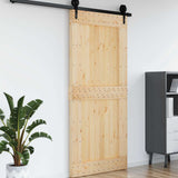 Door NARVIK Natural 100 x 210 cm Solid Pine Wood 42047093
