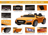 Kids Licensed Audi TT RS Ride-On Car 12V Battery w/ Remote Suspension Headlights and MP3 Player T3398P348163