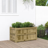 Garden Planter 90x50x50 cm Impregnated Wood Pine 837467