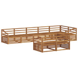 Outdoor Sofa Set 8 pcs Natural Solid Acacia Wood 3373674