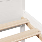 Bed Frame without Mattress White 140x200 cm Solid Wood Pine 3309771