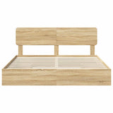 Storage Bed with Drawer Sonoma Oak 180 x 200 cm Engineered Wood 3412250