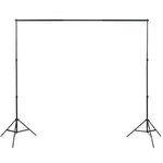 Photo Studio Kit with 3 Cotton Backdrops Adjustable Frame 3x3m 275418