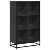 Book Cabinet Black 65.5x33x107.5 cm Engineered Wood 849159