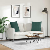Sofa Pillows 2 pcs Dark Green 80 x 80 cm Corduroy Fabric 42014059