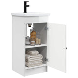 Bathroom Vanity with Sink High Gloss White 42 x 40 x 84.5 cm 889998