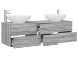 Bathroom Furniture Set 3 pcs Grey Sonoma 49.5 x 44.5 x 65 cm 3405912