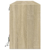 TV Wall Cabinet with LED Sonoma Oak 180x31x45 cm 3307942