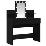 Dressing Table Black Oak 100 x 40 x 130 cm Engineered Wood 868852