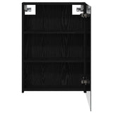 Bathroom Mirror Cabinet Black Oak 50 x 14.5 x 70 cm 889040
