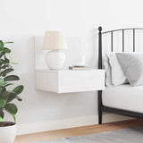 Bedside Table White 42 x 32.5 x 40 cm Solid pine wood 873495
