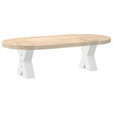 Coffee Table Legs X-Shaped 2 pcs White 40x cm Steel 4012933