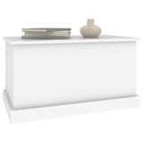 Storage Box White 70x40x38 cm Engineered Wood 816504