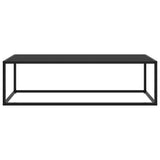 Coffee Table Black with Black Glass 120x60x35 cm 322884