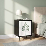 Bedside Cabinet HANAU 2 pcs Black Oak 36 x 33 x 51 cm 8007262