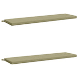 2-Piece Bench Cushions SOEST 2 pcs 100% Polyester Light Green 949025