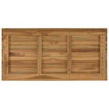 Table Top 100 x 50 x 3.5 cm Rectangular Solid Teak Wood Natural 42033157