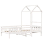 Bed Frame with Roof without Mattress White 80x200 cm 3282163