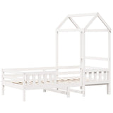 Bed Frame with Roof without Mattress White 80x200 cm 3282163