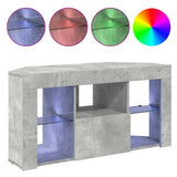 Corner LED TV Cabinet 100 x 40 x 50 cm Concrete Grey 889798