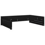 Garden Footstool Black, Anthracite Solid pine wood 120x80 cm 825769