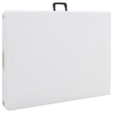 Folding Garden Table White 180x72x72 cm HDPE 48829
