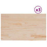 Table Tops 3 pcs 80x47x1.7 cm Rectangular Solid Wood Pine 847419