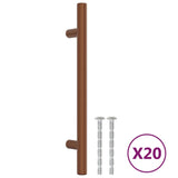 Cabinet Handles 20 pcs Bronze 128 mm Stainless Steel 3203613