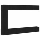 TV Cabinet Set 9 pcs Black Oak 3333058