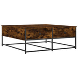 Coffee Table Smoked Oak 100x99x40 cm Engineered Wood 835296