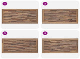 Bed Headboard Natural Solid Teak Wood 42024547