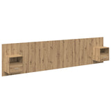Headboard With Cabinet 3 pcs Artisan Oak Engineered Wood 3416054