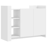 ZNTS Sideboard White 100x35x75 cm Engineered Wood 848409