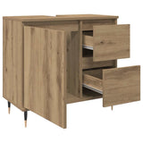 Bathroom Cabinet Artisan Oak 65x33x60 cm Engineered Wood 857224