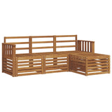 Outdoor Sofa Set 4 pcs Natural 3374599