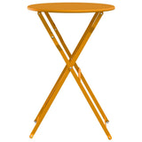 Bistro Table Folding Mustard 50 x 71 cm Powder-coated Steel 42002963