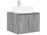 Wall-Mounted Sink Vanity Grey Sonoma 49.5 x 44.5 x 65 cm 890438