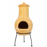 ZNTS RedFire Fireplace Tampico Yellow 31x31x68 cm Clay 423892
