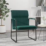 Lounge Chair Dark Green 55x64x80 cm Fabric 351346