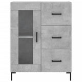Highboard Concrete Grey 69.5x34x180 cm Engineered Wood 3198597