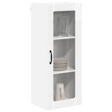 Wall Glass Cabinet LUCCA High Gloss White 40 x 31 x 100 cm 885099