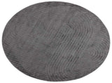 Area Rugs Round PALMERAS Anthracite 160 CM Polyester 42022620
