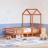 Bed Frame with Roof without Mattress Wax Brown 90x190 cm Single 3282167