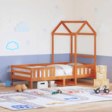 Bed Frame with Roof without Mattress Wax Brown 90x190 cm Single 3282167